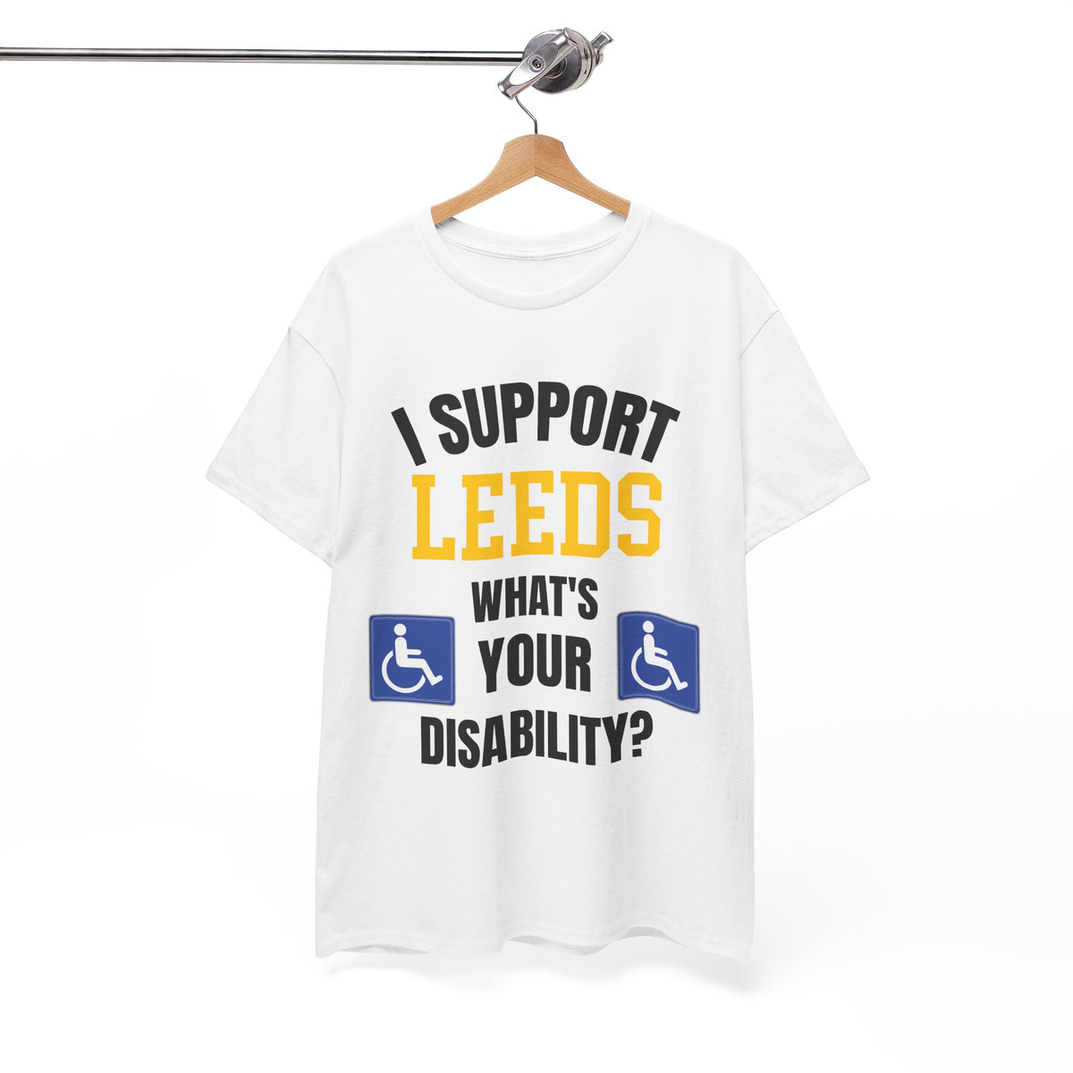 I Support Leeds Disability Funny T-Shirt