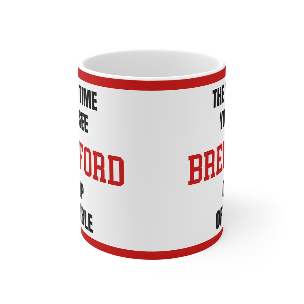 Funny Brentford Mug Only Time Youll See Bees On Top Of A Table Coffee Tea 11oz Gift for Football Fans
