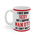 Man U Mug I Hate Being Sexy Funny Manchester United Coffee Tea 11oz Gift for Fans