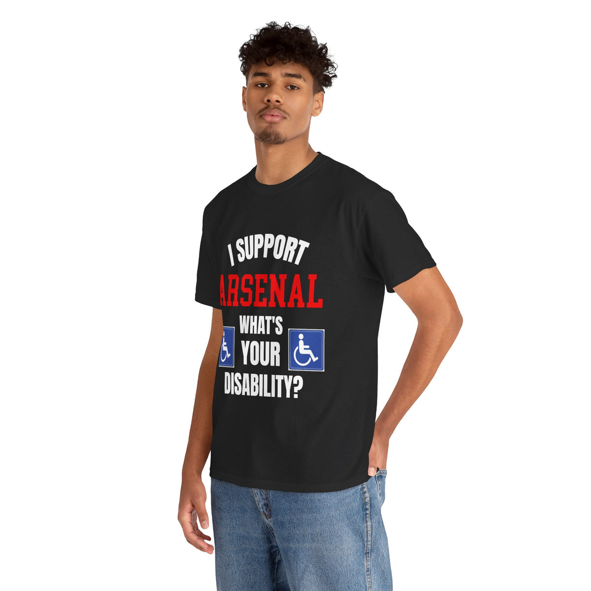 Arsenal Mug I Support Arsenal Whats Your Disability Funny Coffee Tea 11oz Gift for Football/Gunners Fans