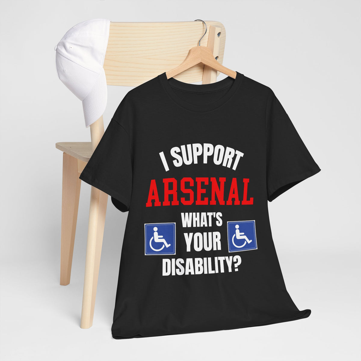 Arsenal Mug I Support Arsenal Whats Your Disability Funny Coffee Tea 11oz Gift for Football/Gunners Fans